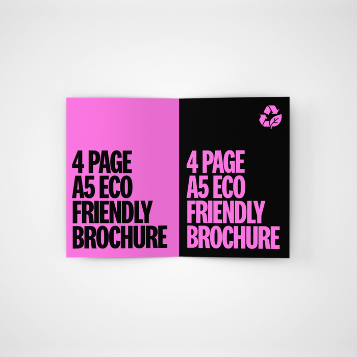 4 Page A5 Eco Friendly Brochure