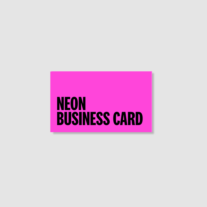 Neon Business Card