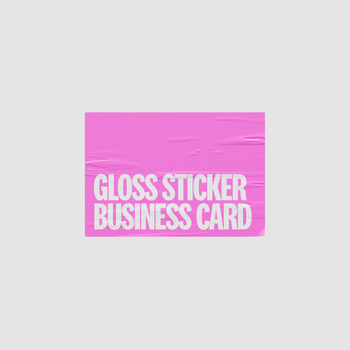 Gloss Sticker Business Card