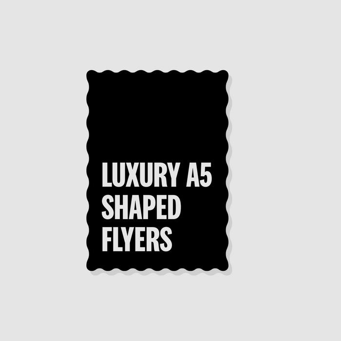 Luxury A5 Shaped Flyers