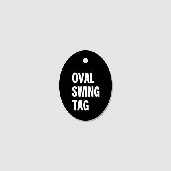 Oval 90x55mm Swing Tag