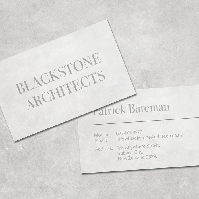 Recycled White Board Business Cards